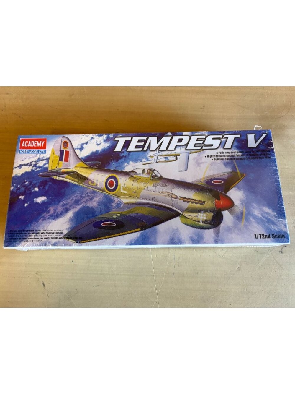 Academy 1/72 Hawker Tempest V British Fighter Plastic Model Kit - 12466